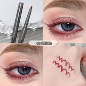 酒红色眼睑下至真 好绝啊 双头眼线胶笔彩色持久防水不晕染棕色