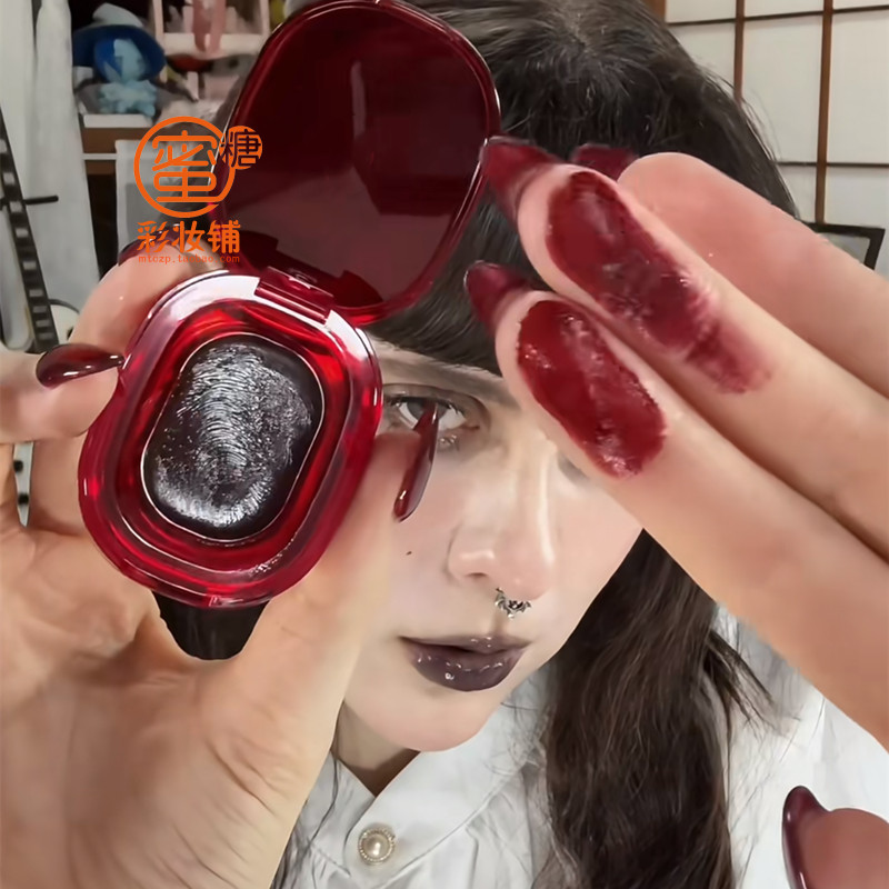 完美的血红色！红酒浆果车厘子爆浆血浆色吸血鬼cos唇冻唇膏口红