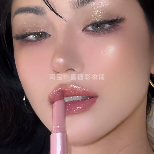 Glitter 4L 爆闪钻石海 碎钻固体唇蜜口红 老钱风千金大小姐高调