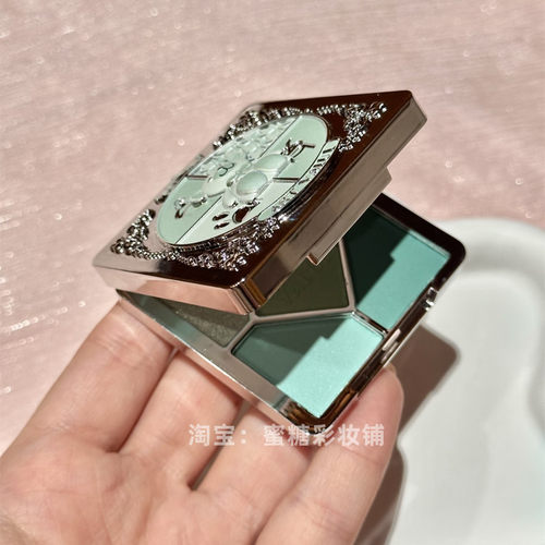 才9块！我靠！怎么美成这样 夏天清透氧气氛围感薄荷闪蓝绿色眼影