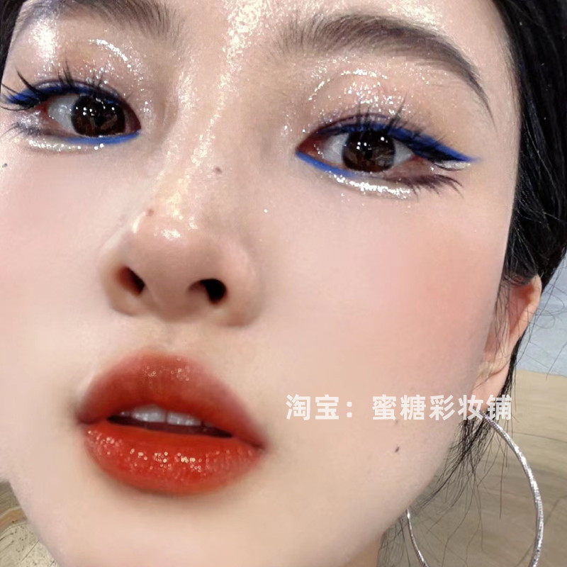 麻麻咪呀！克莱因蓝美到窒息！蓝色彩色秋冬深蓝眼线笔顺滑不晕染