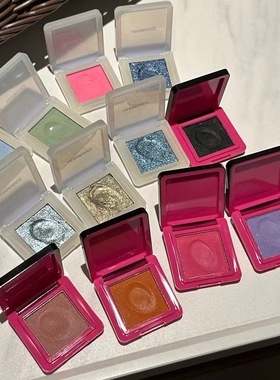 Y3K单色眼影膏极地之眼小烟熏银色蓝色哑光珠光显色一颗成妆玩妆