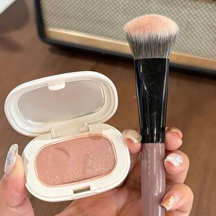 店主严选H-115 坡面小扫把化妆刷腮红膏刷修容膏刷定妆粉饼刷