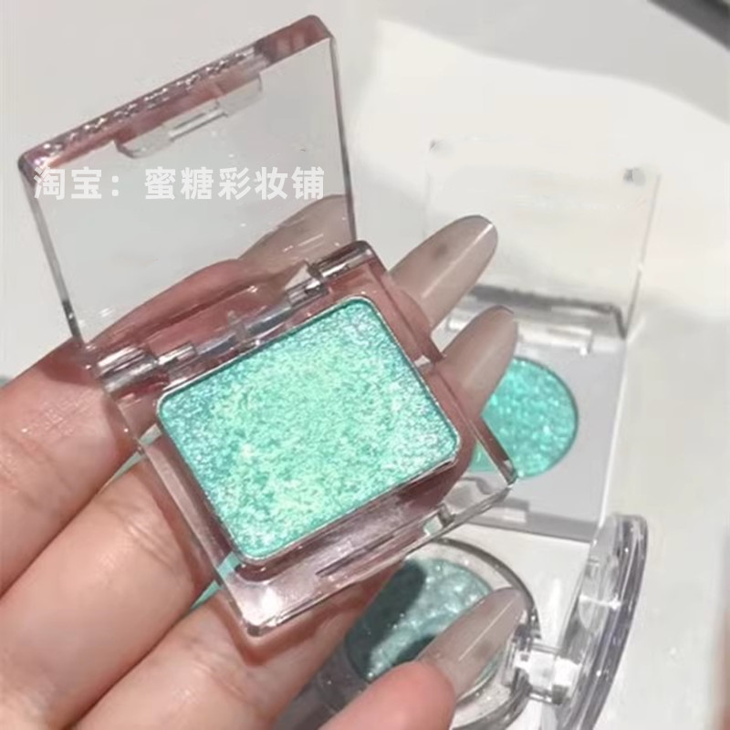 【初春的绿】薄荷曼波绿色珠光眼影pinkmak*平替 夏彩色爆闪蓝紫