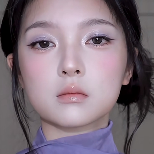 做魅力女人 画仙紫色妆容 鸢尾蝶单色牛郎变色龙眼影爆闪银河碎