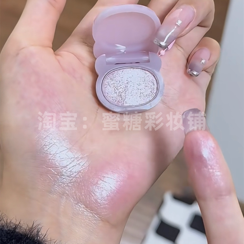 随机迷倒一位橄榄皮！mini清透缎光感腮红多用粉高光灰芋奶紫秋冬