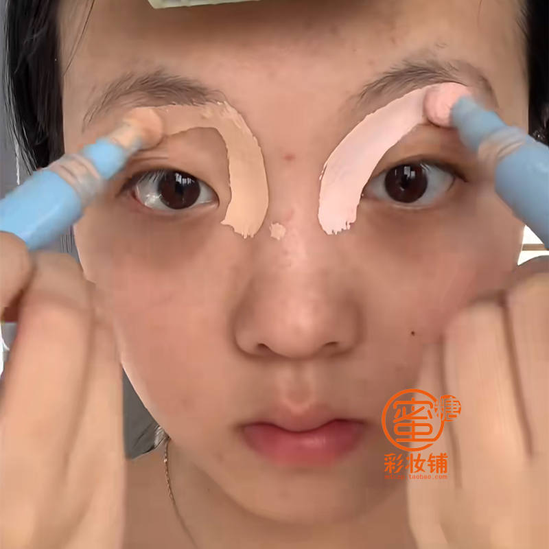 是骡子是马拉出来溜溜！自然粉白色提亮遮瑕液遮盖黑眼圈面中膨胀