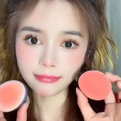 2026新款 懒人气垫腮红女蘑菇头收敛收缩色膨胀色自然单色胭脂晒红