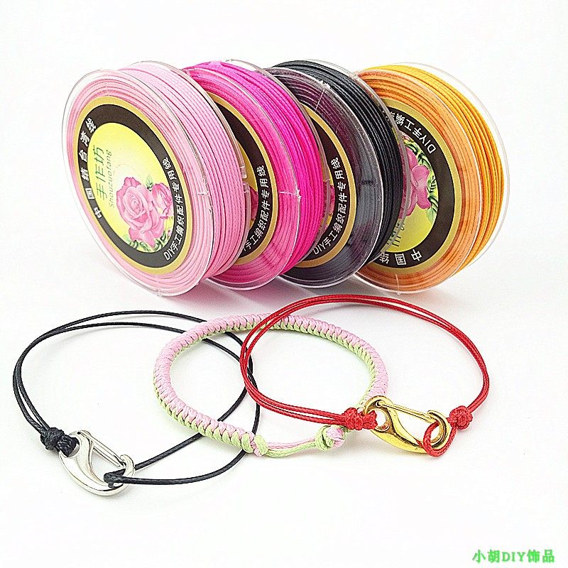 亮光蜡皮绳1mm毫米韩国蜡绳腊线蛇纹绳饰品手工diy配件手链编织绳