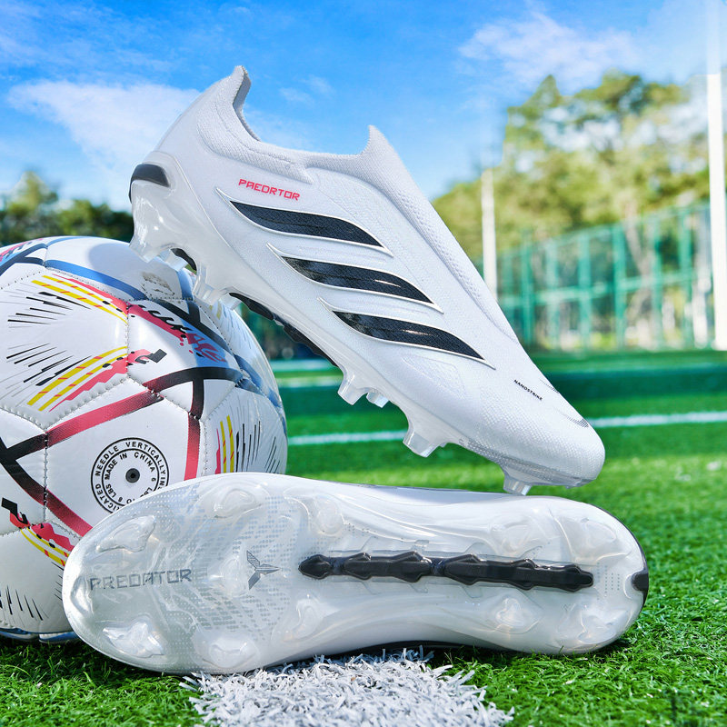 梅西猎鹰26代无鞋带FG长钉足球鞋男女TF碎钉短钉儿童小学生训练鞋