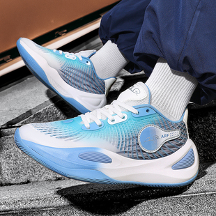 里夫斯二代篮球鞋男士小码夜光球鞋女小学生轻便实战摩擦有声音