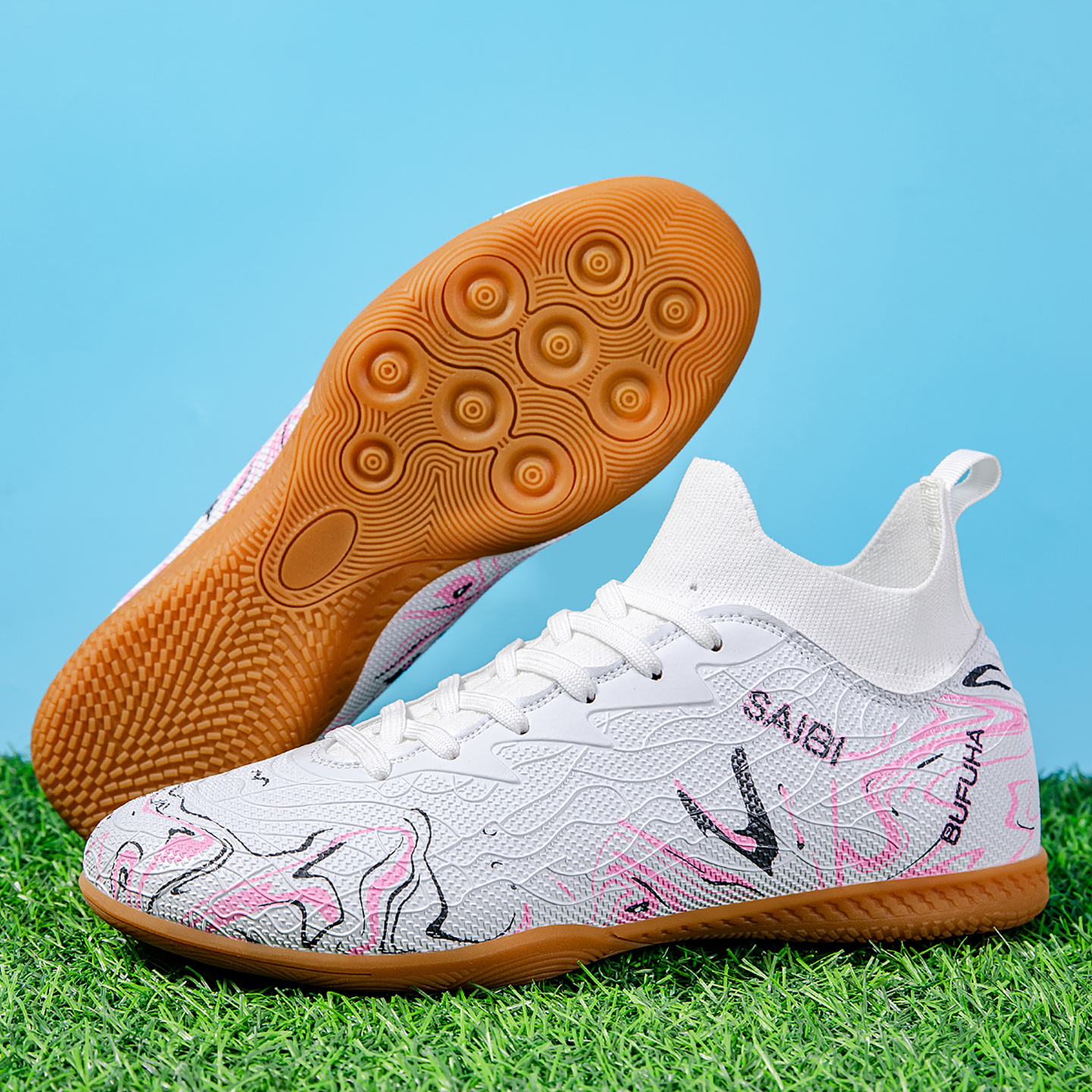 室内五人制ic平底足球鞋男牛筋底水泥地耐磨indoor soccer shoes