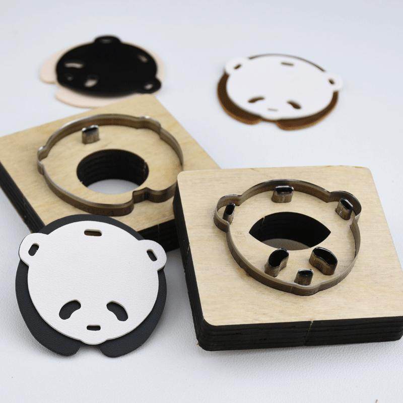 皮革下料刀模熊仔挂件手工diy