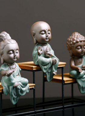 地藏王菩萨陶瓷禅意风观音佛像