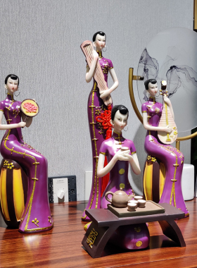 尚巢新中式客厅软装工艺品摆件