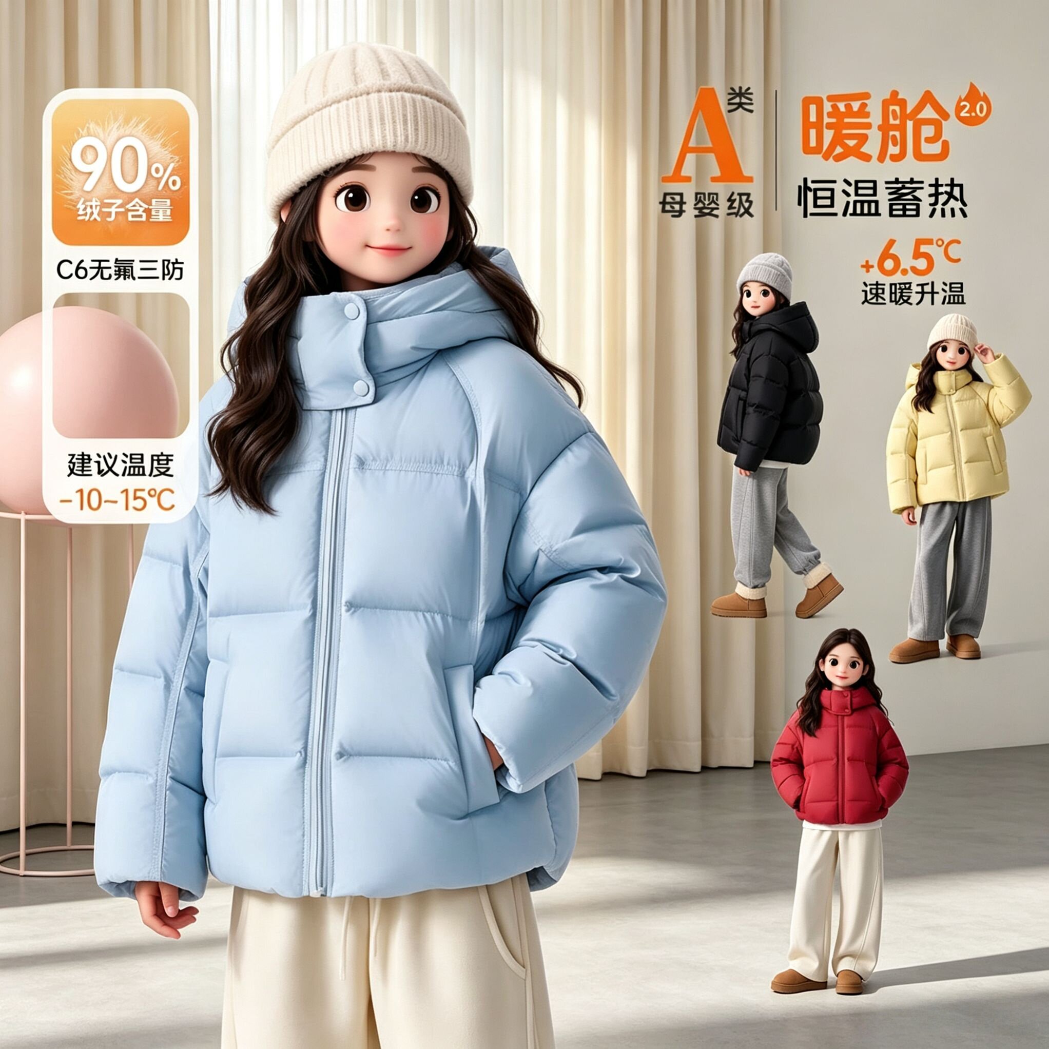 童装女童羽绒服冬装2026新款羽绒服