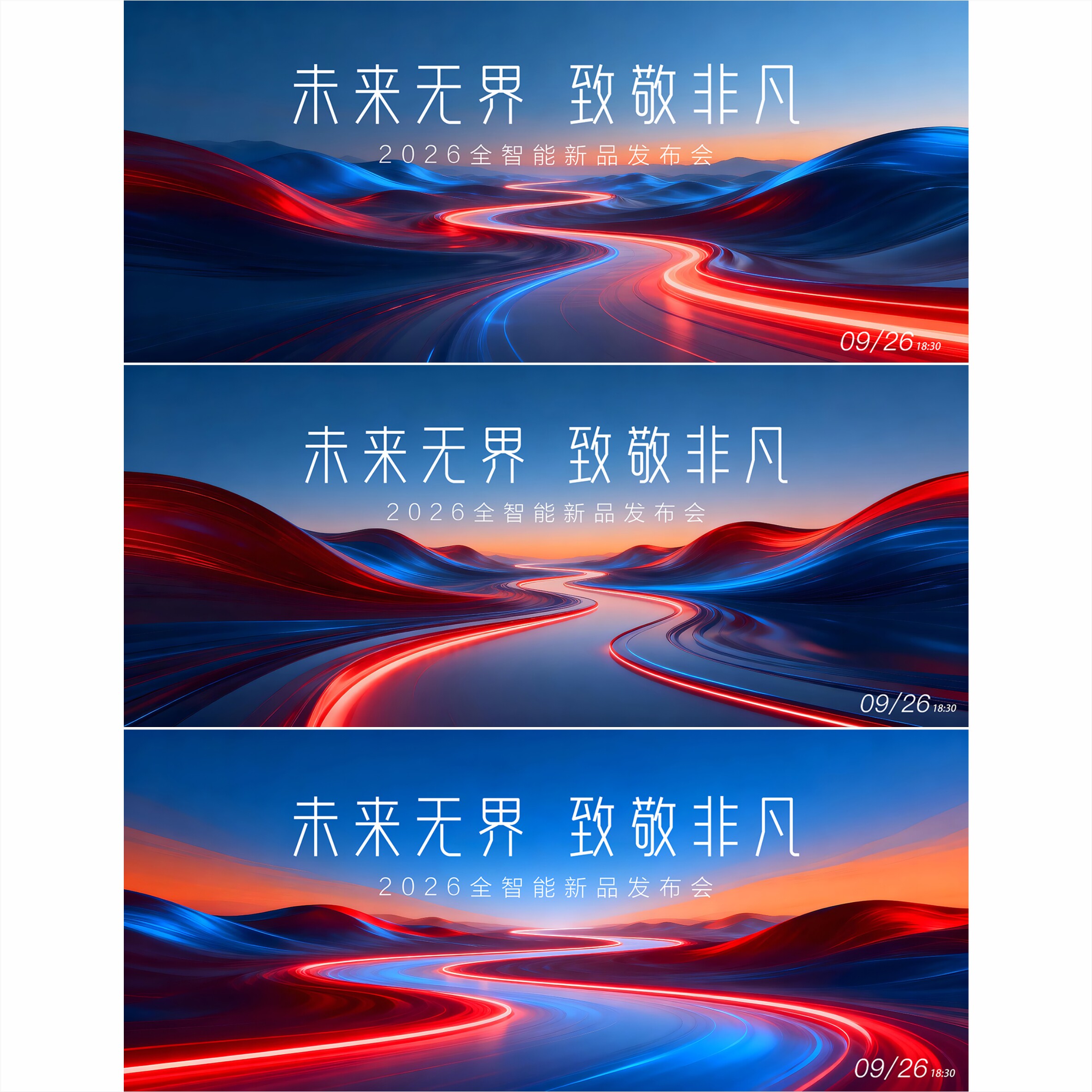 3套背景 蓝色背景 封面 启动仪式 发布会 活动背景 主视觉 0351