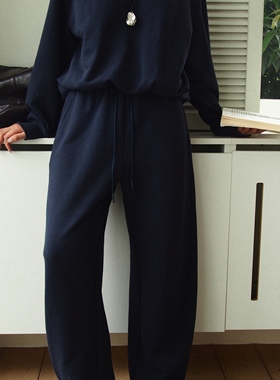 CLEAN SPACE-松紧腰休闲简约宽松百搭秋上新休闲裤57217