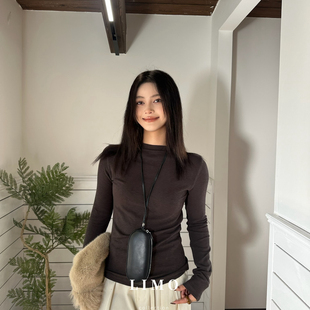 质感6色小中领长袖 六色兰精天丝打底5588升级版 T恤5885 爆款 LIMO