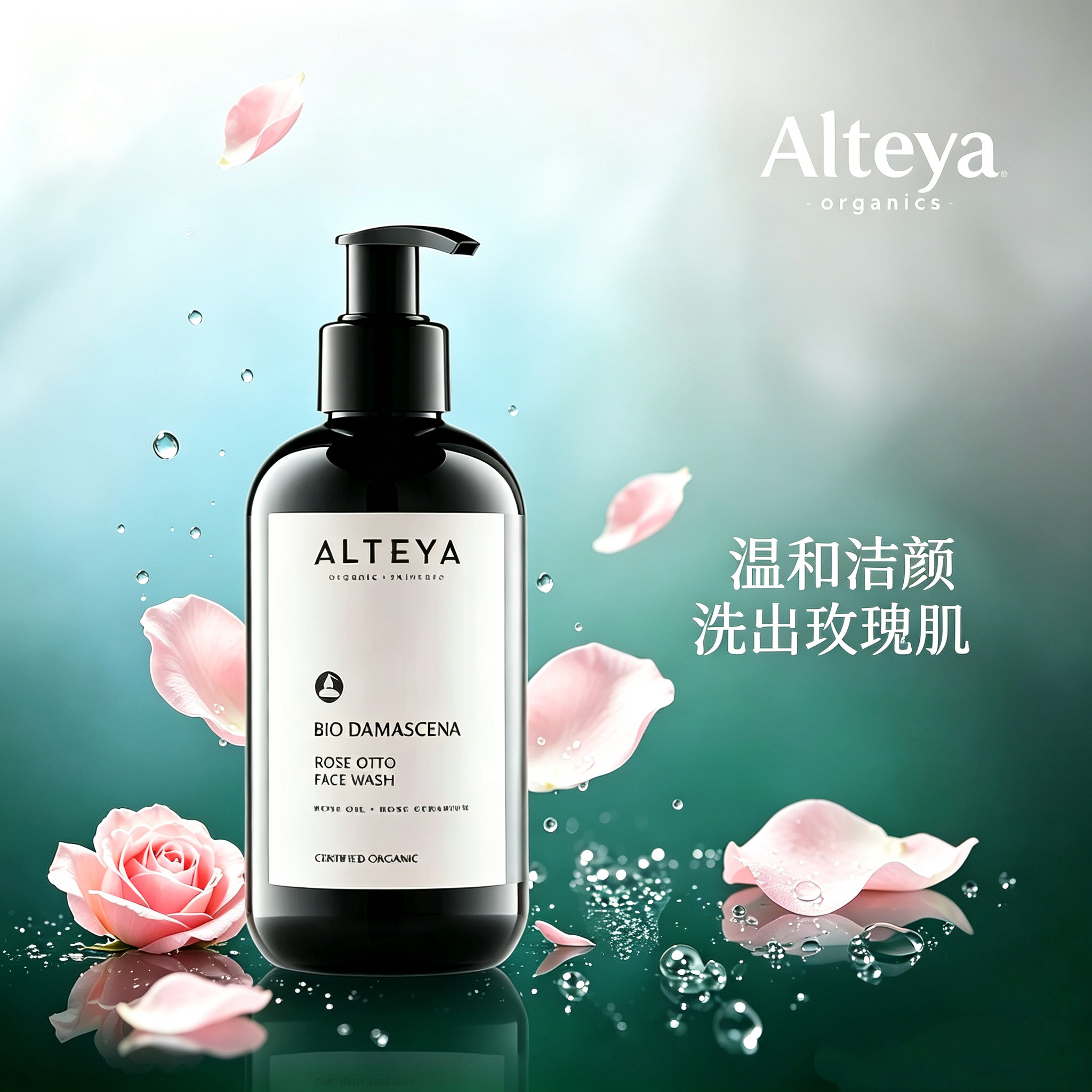 奥图玫瑰精油洁面啫哩改善黯沉图片