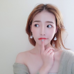 超仙丝带蝴蝶结耳环