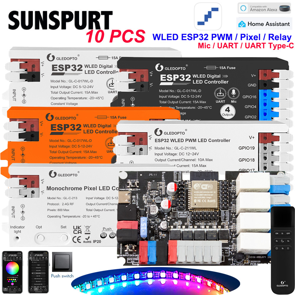 GLEDOPTO智能WLED幻彩七彩灯带