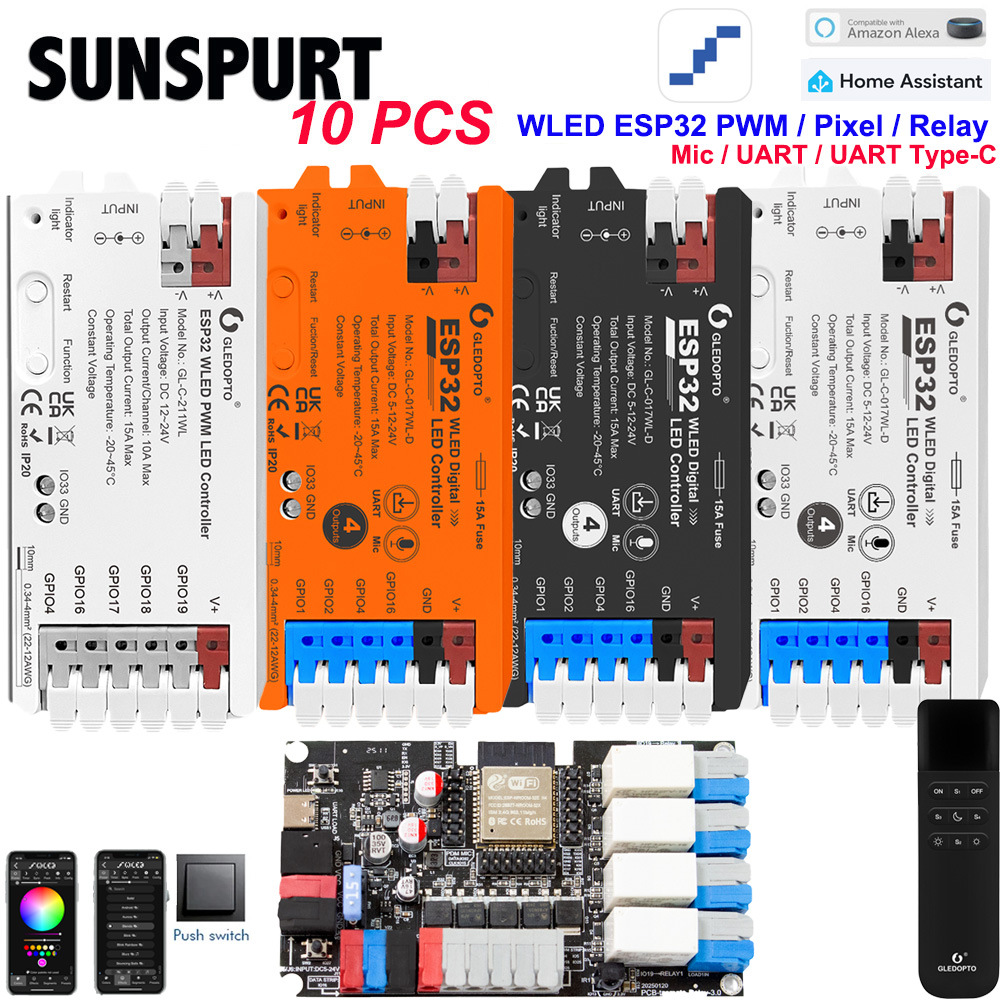 GLEDOPTO智能WLED数字灯带七彩