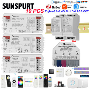 Zigbee3.0控制器Alexa Hue网关语音七彩LED灯带支持Push 2.4G遥控