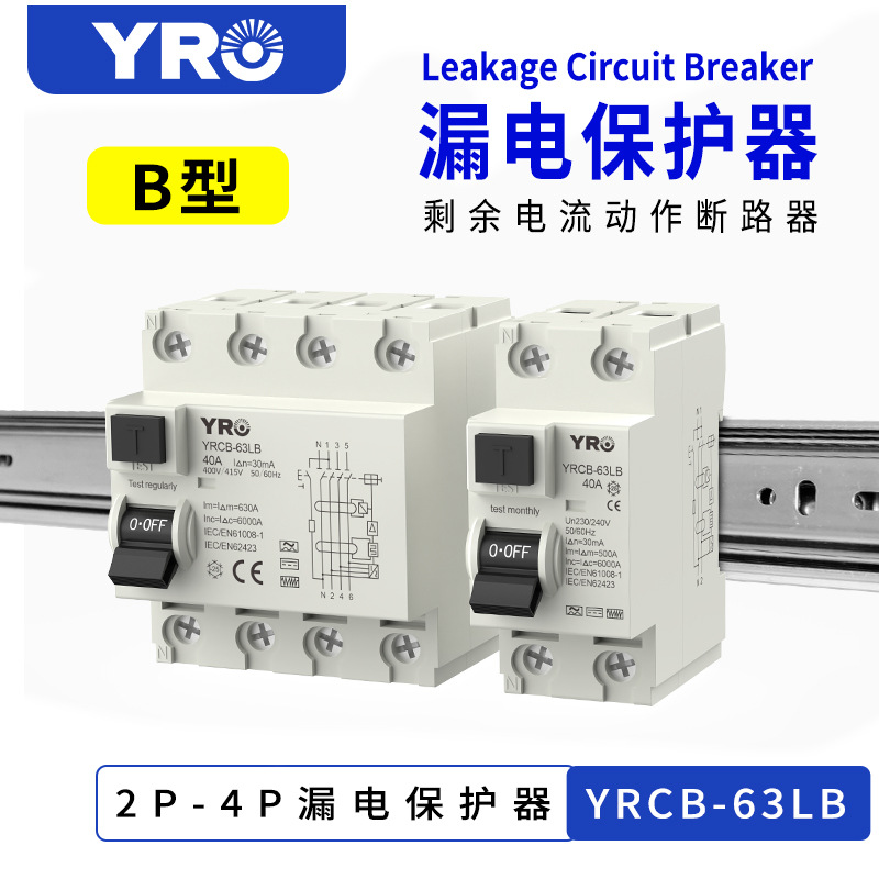 B型剩余电流动作断路器2P4P63A30