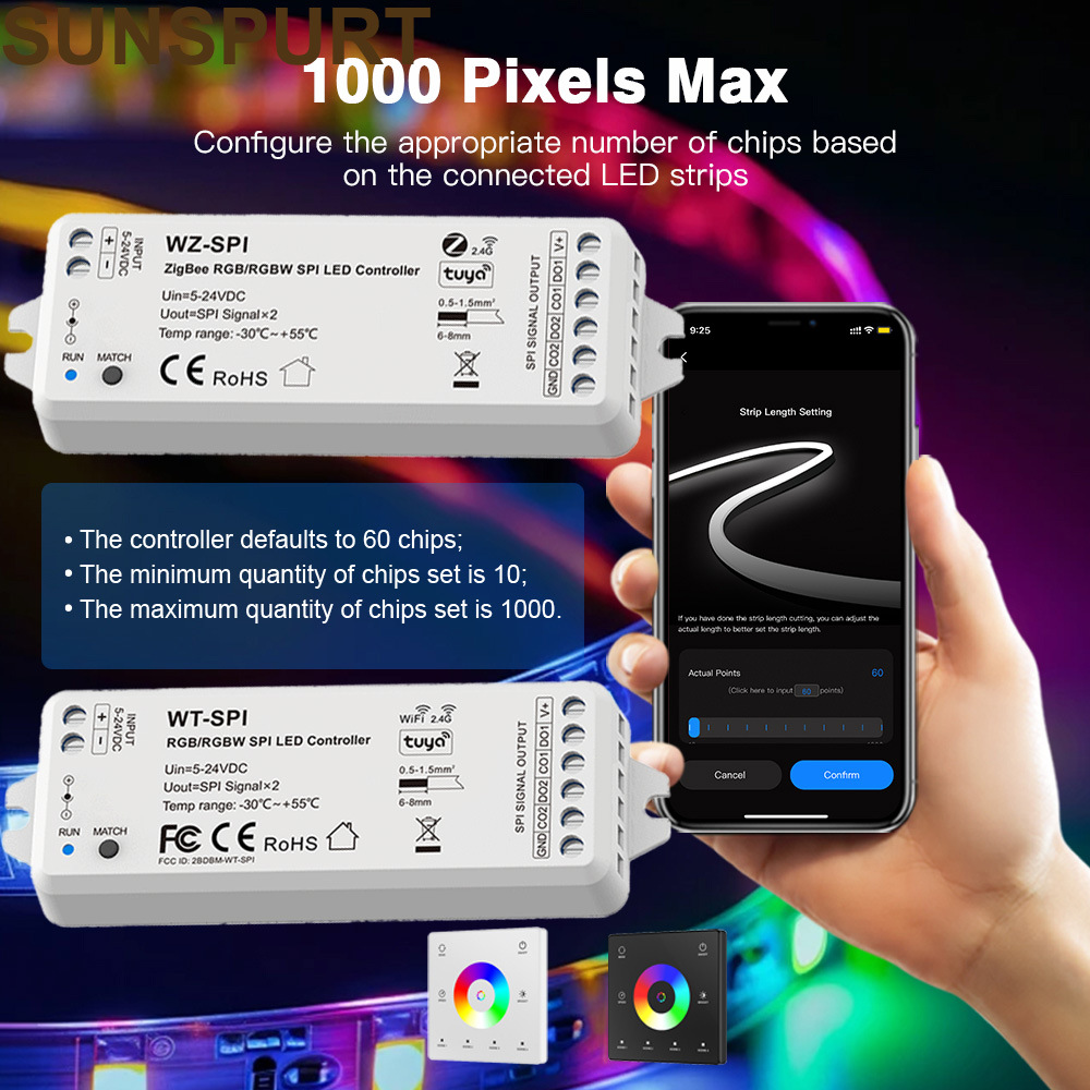 5-24VRGBW幻彩灯带WTWZ-SPI