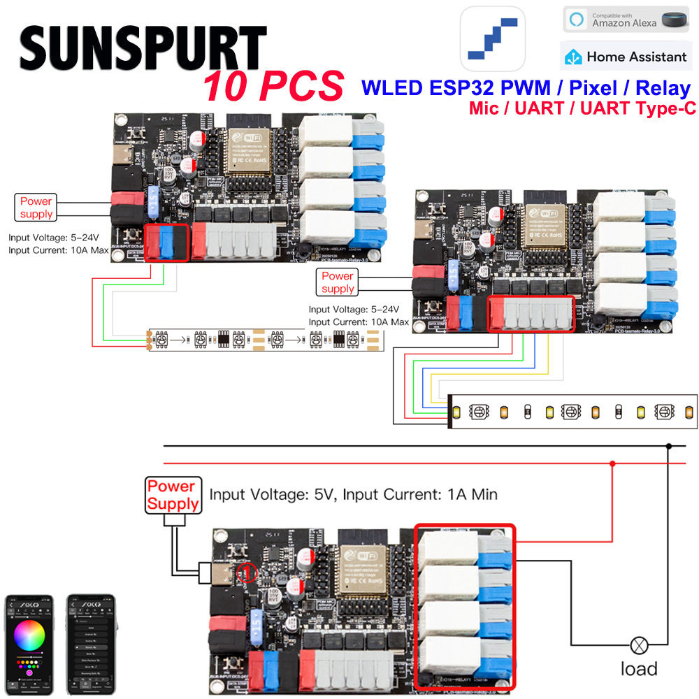 ESP32WLED数字幻彩灯带控制器