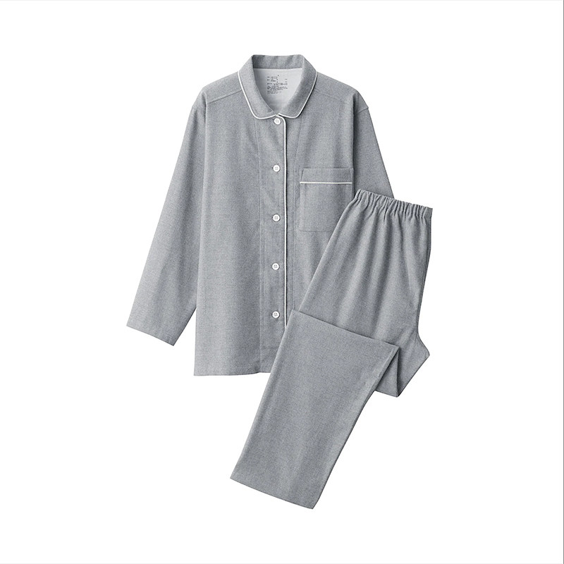家居服棉法兰绒MUJl同款睡衣