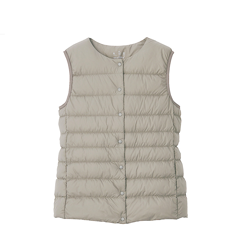 轻薄羽绒马甲MUJl同款羽绒背心