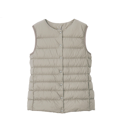 轻薄羽绒马甲MUJl同款羽绒背心