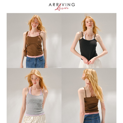 ArrivingArrive假两件吊带