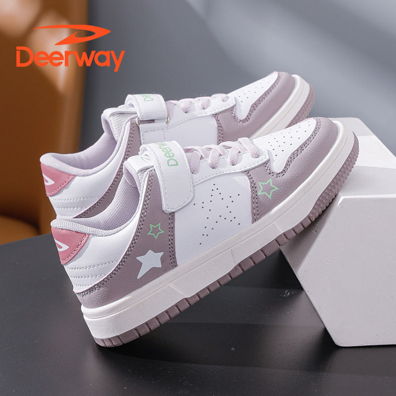 德尔惠童鞋男童鞋子春秋款儿童板鞋中大童运动鞋女孩休闲跑步鞋子