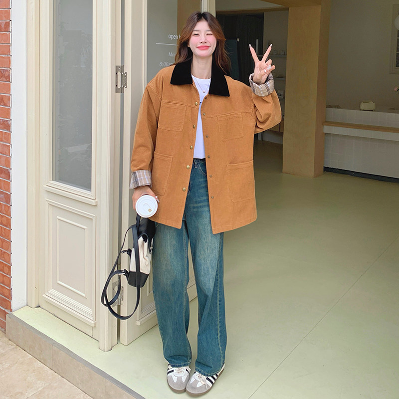 【新款】美拉德工装短风衣外套293-1101-P155控218,女装短外套,浙宝293