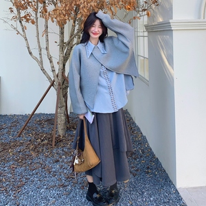 【春款现货】数据好 学院风衬衣卫衣裙三件套293-2712-P195控288，女装套装/套裙，浙宝293