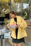 【冬装新款】韩版chic宽松羊羔毛短外套205A-K630-P165控248，女装短外套，浙宝293