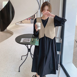 【春装现货】数据好百搭马甲连衣裙两件套205A-C095-P130控188，女装连衣裙，浙宝293