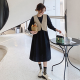 【春装现货】数据好百搭马甲连衣裙两件套205A-C095-P130控188，女装连衣裙，浙宝293