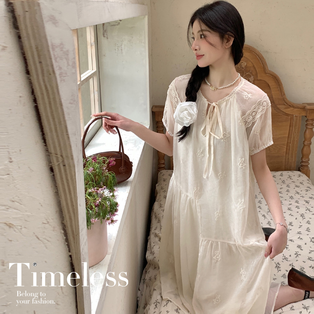 法式温柔风初恋茶歇连衣裙女2025夏季新款韩版宽松显瘦甜美长裙子，女装连衣裙，浙宝293