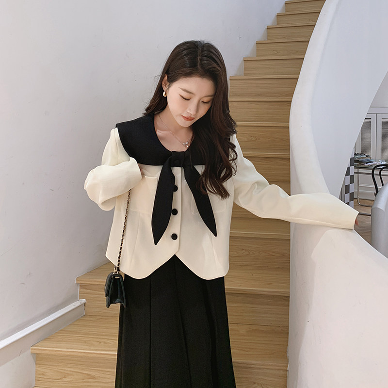 法式高级感气质裙女2025春秋新款高腰显瘦今年流行减龄,女装短外套,浙宝293