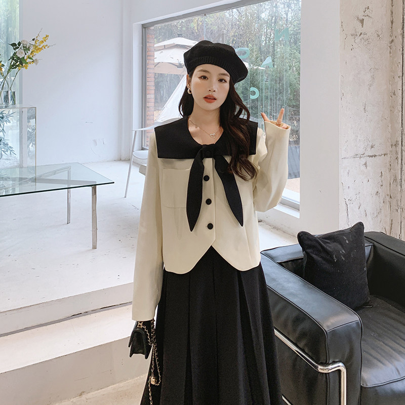 法式高级感气质裙女2025春秋新款高腰显瘦今年流行减龄,女装短外套,浙宝293