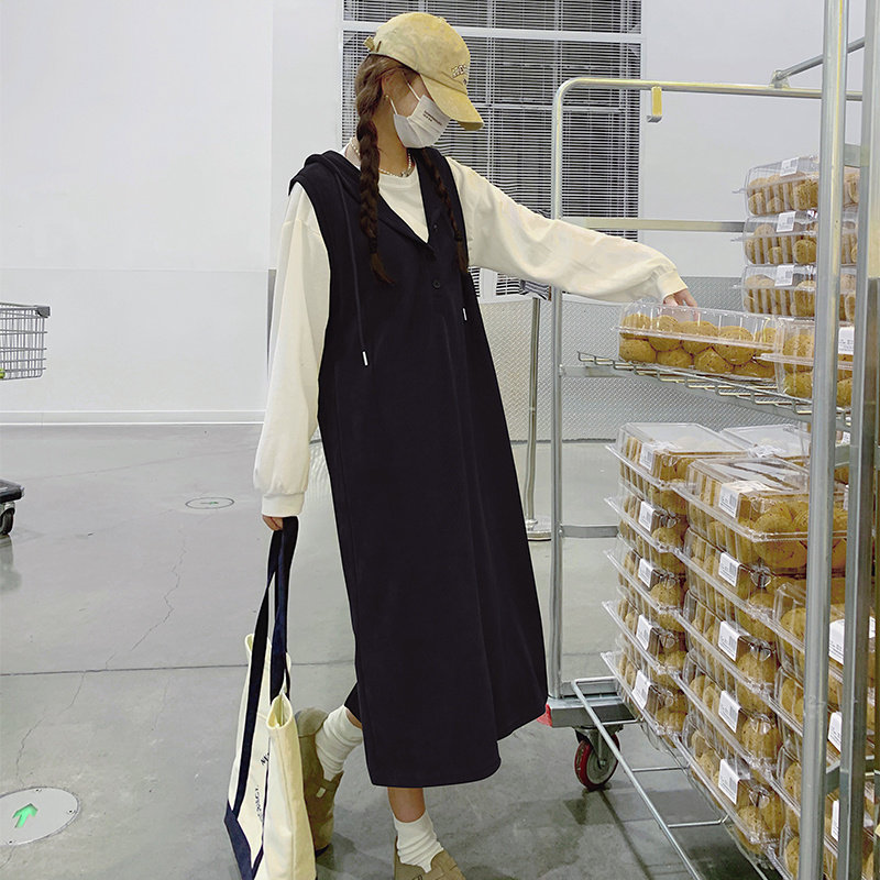【春装新款】面料已下！连帽连衣裙两件套205A-2306-P145控198,女装连衣裙,浙宝293