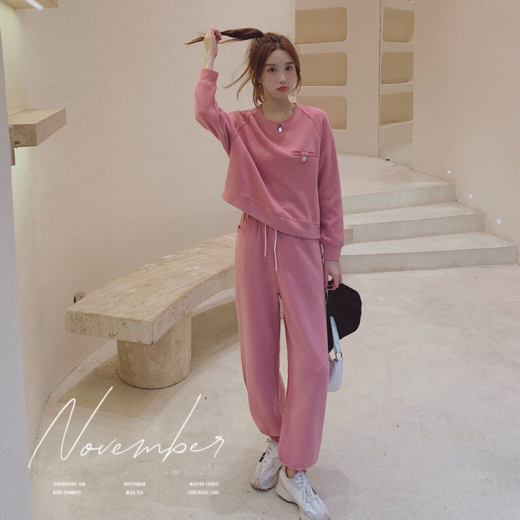 【现货】 超减龄！ 不挑人卫衣套装  205A-6621-P145控218图片