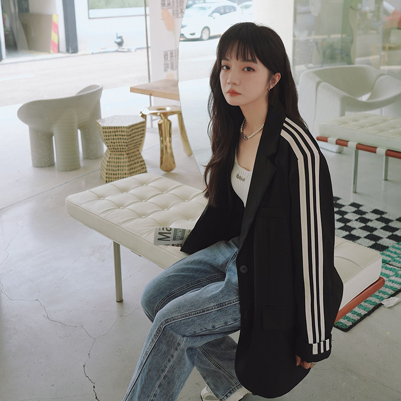 【新款】22秋主推！甜酷黑色西装外套205A-8813-P120控178,女装西装,浙宝293