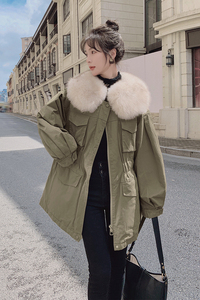 【现货】数据好 大毛领 兔毛内胆 派克服 205A-K631-P195控278图片