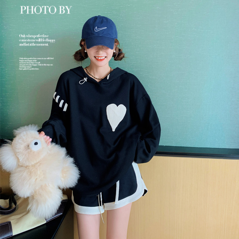 【新款】！黑色爱心卫衣205A-8817-P115控168，女装卫衣/绒衫，浙宝293