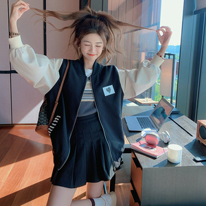 【新款】    ！撞色拼接贴标棒球服 205A-8820-P130控188图片